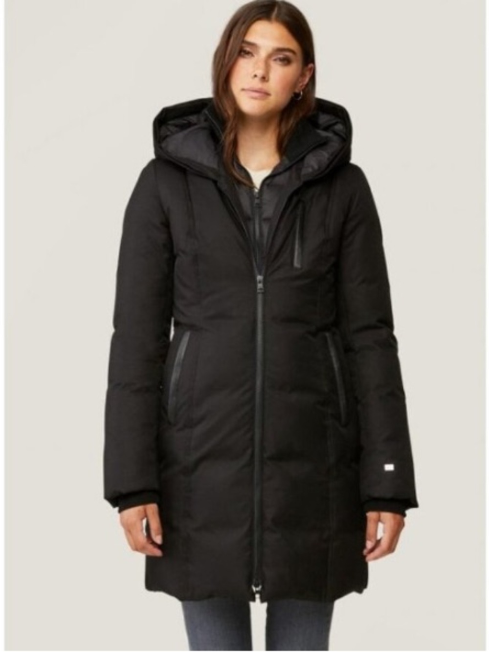 Soia & Kyo Christy Brushed Down Puffer Coat Winter Jacket Outdoor Black Small